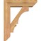 Ekena Millwork Balboa Slat Smooth Bracket w/ Offset Brace, Western Red Cedar, 5 1/2"W x 18"D x 22"H BKT0604X18X22BOA06SWR - alternate 4